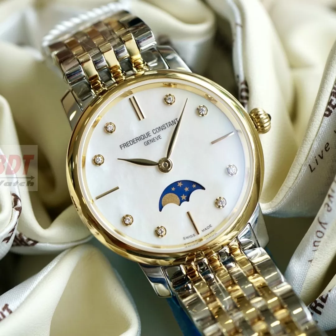 Đồng Hồ Nữ Frederique Constant Moonphase FC-206MPWD1S3B