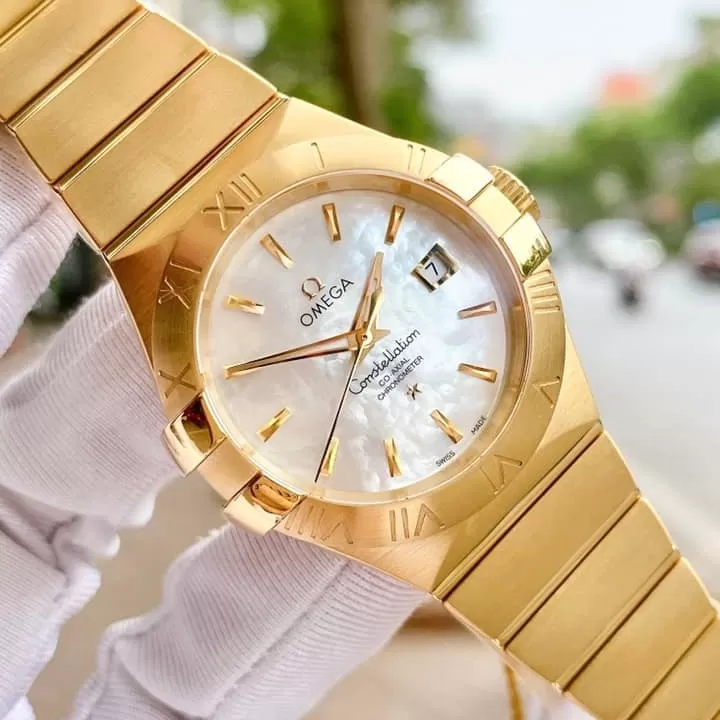 Đồng Hồ Nữ Omega Constellation Co-Axial 18k Gold 123.50.31.20.05.002 12350312005002
