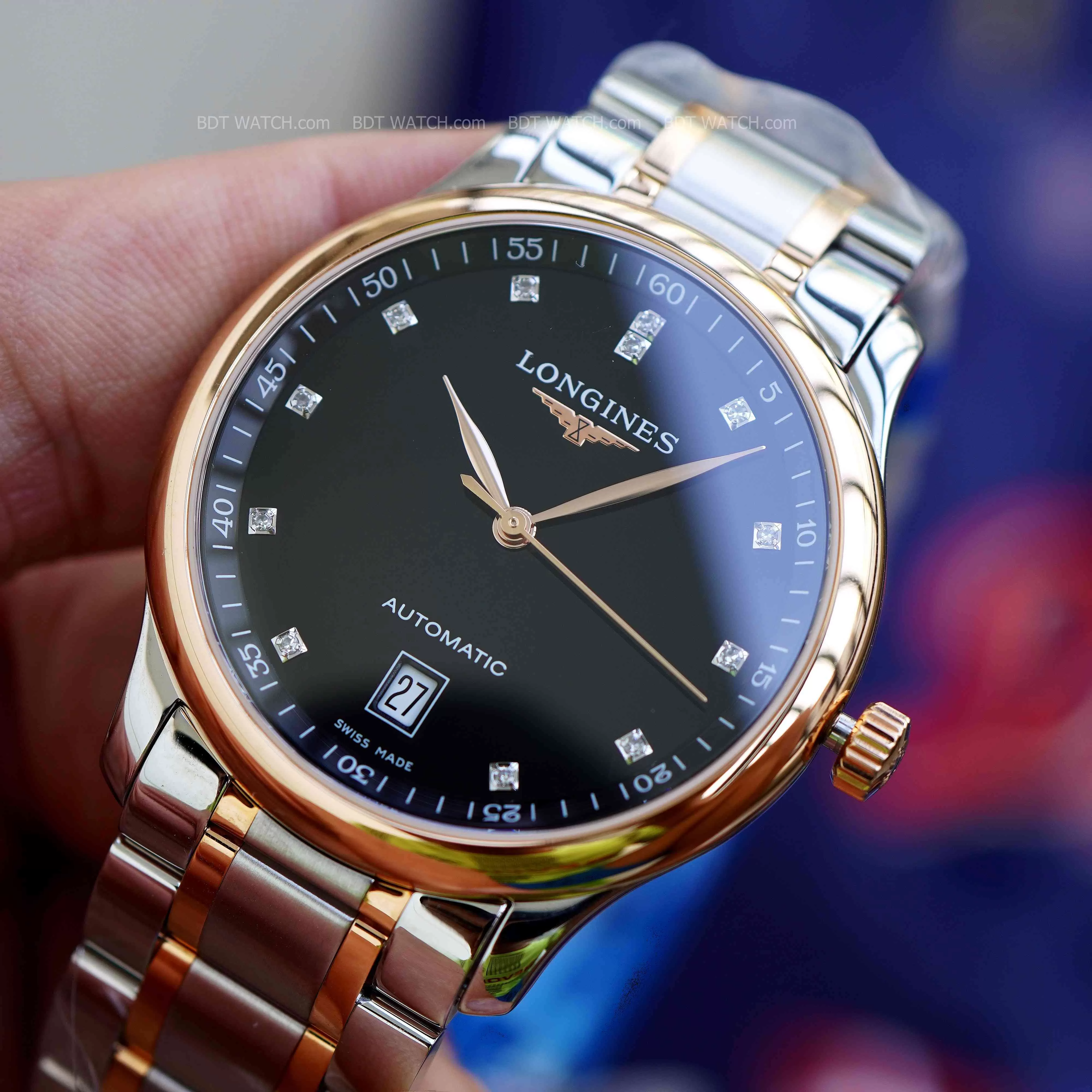 Đồng Hồ Longines Master Kim Cương Vàng 18k L2.628.5.59.7 L26285597