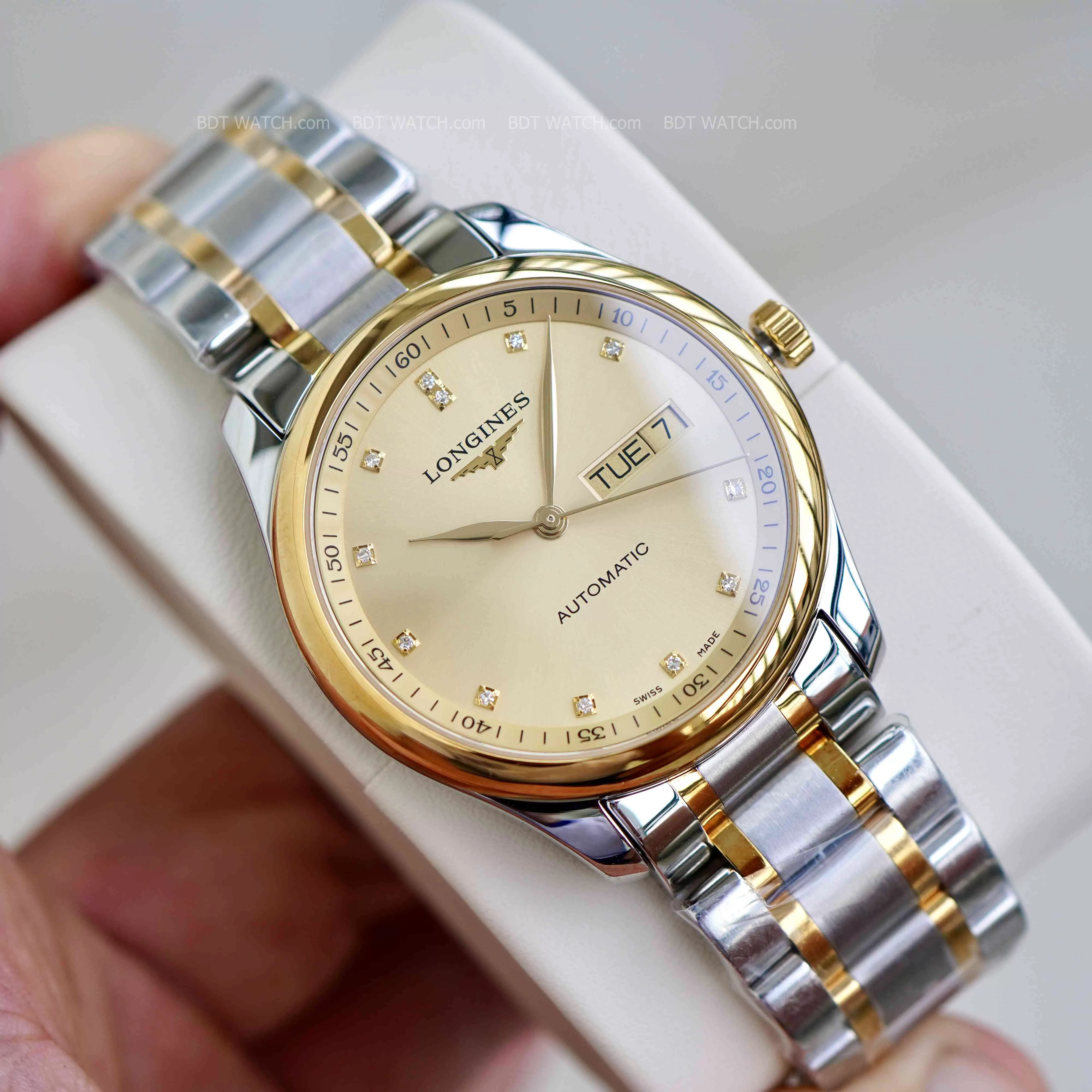 Đồng hồ Longines Master Collection niềng vàng 18k L2.755.5.37.7 L27555377