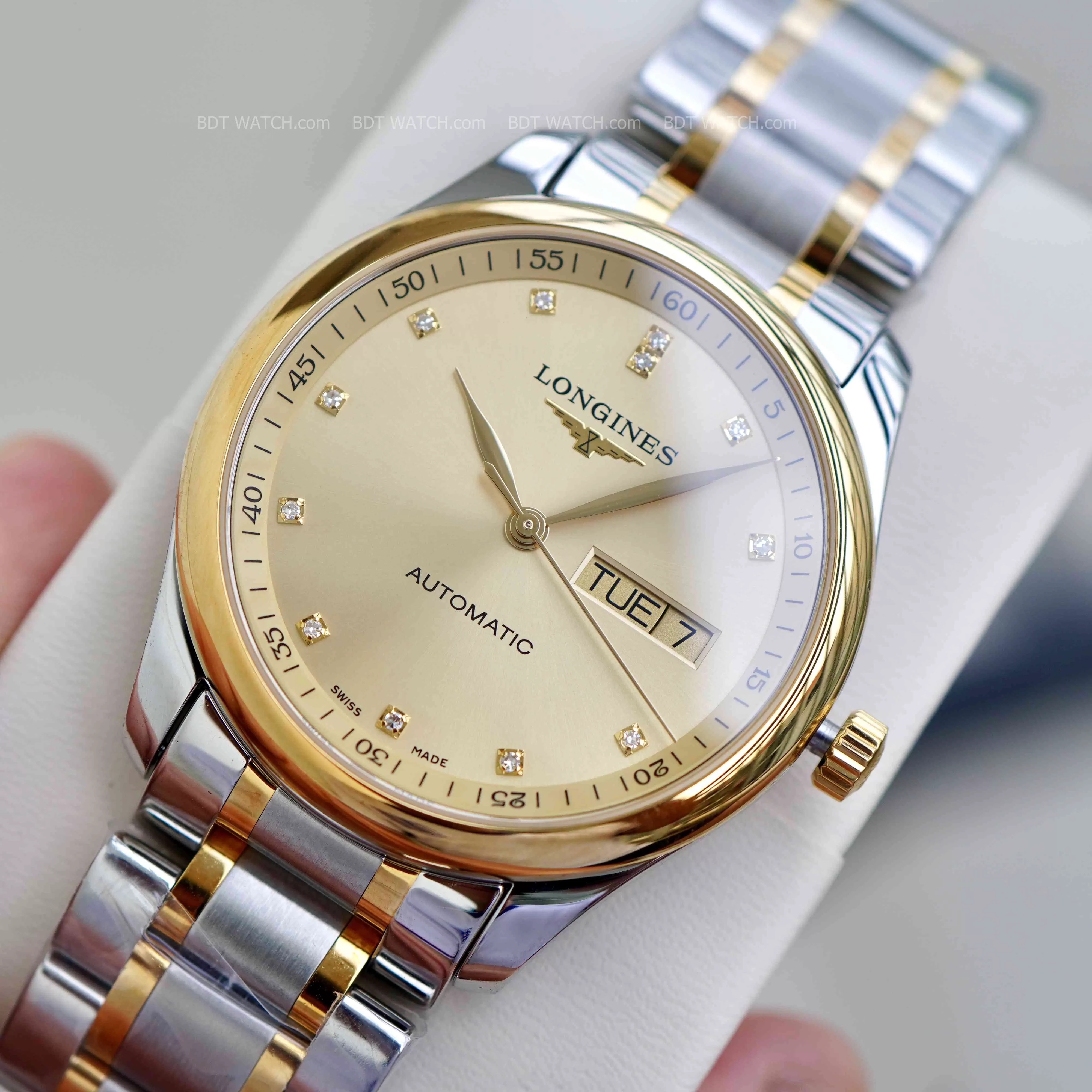 Đồng hồ Longines Master Collection niềng vàng 18k L2.755.5.37.7 L27555377