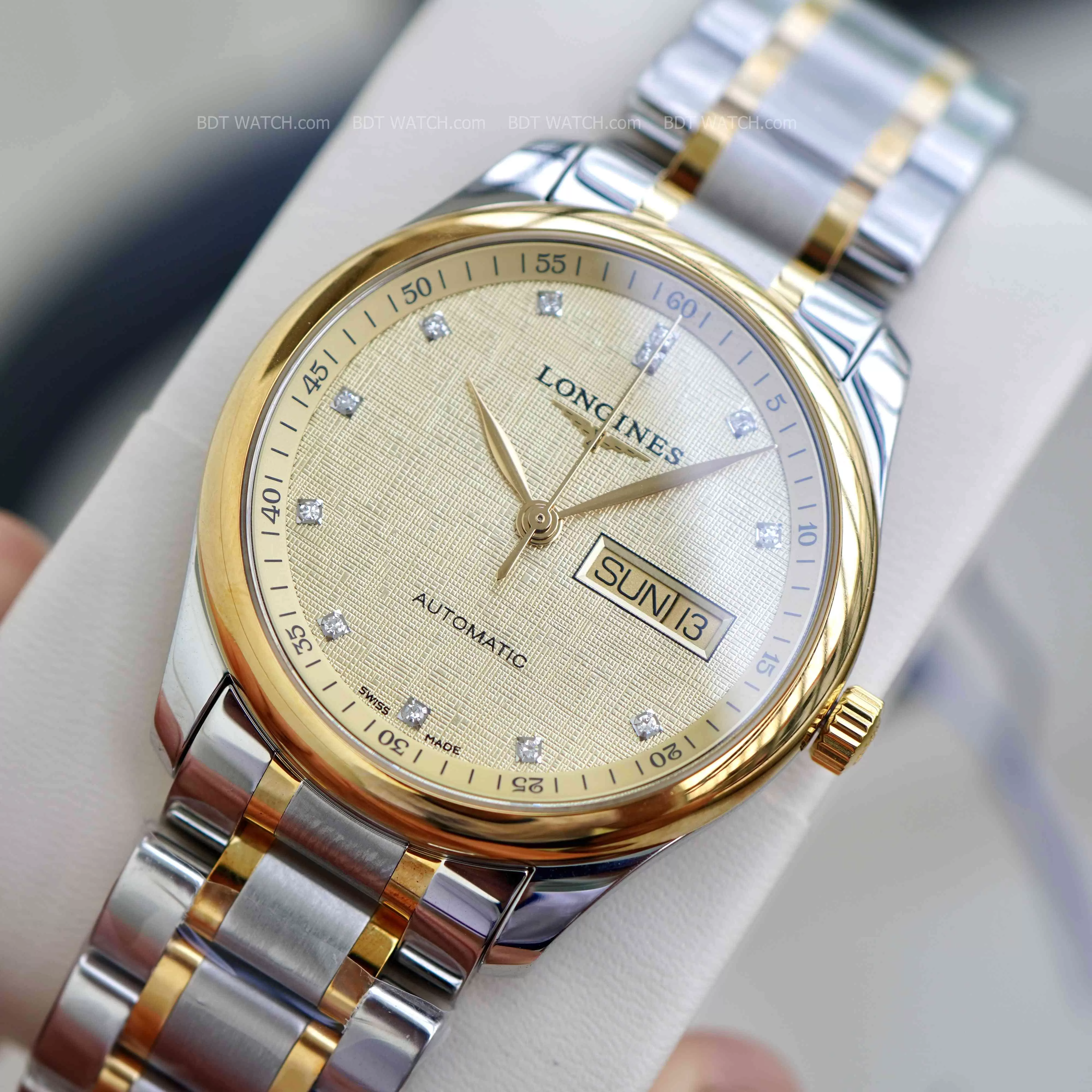 Đồng hồ Longines Master Collection niềng vàng 18k L2.755.5.38.7 L27555387