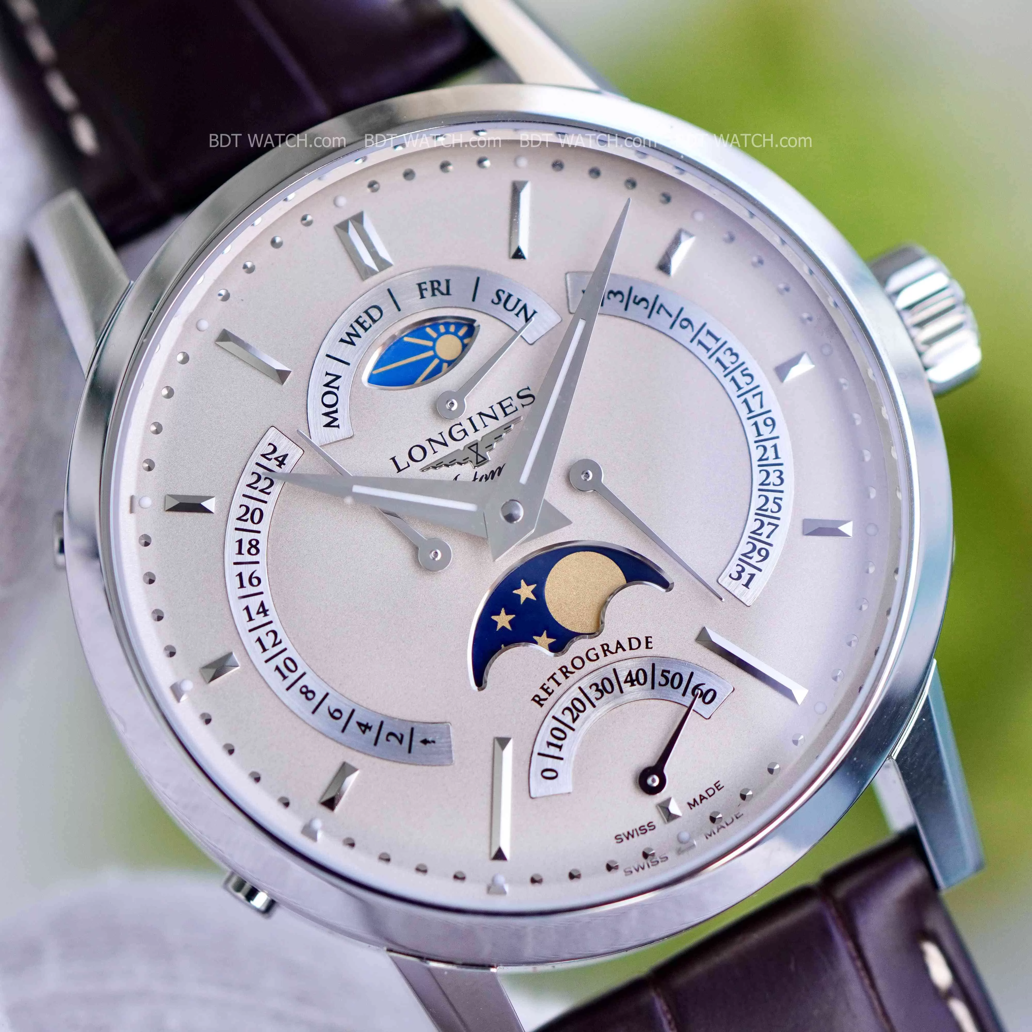 Đồng Hồ Longines Moonphase GMT L4.828.4.92.4 L48284924