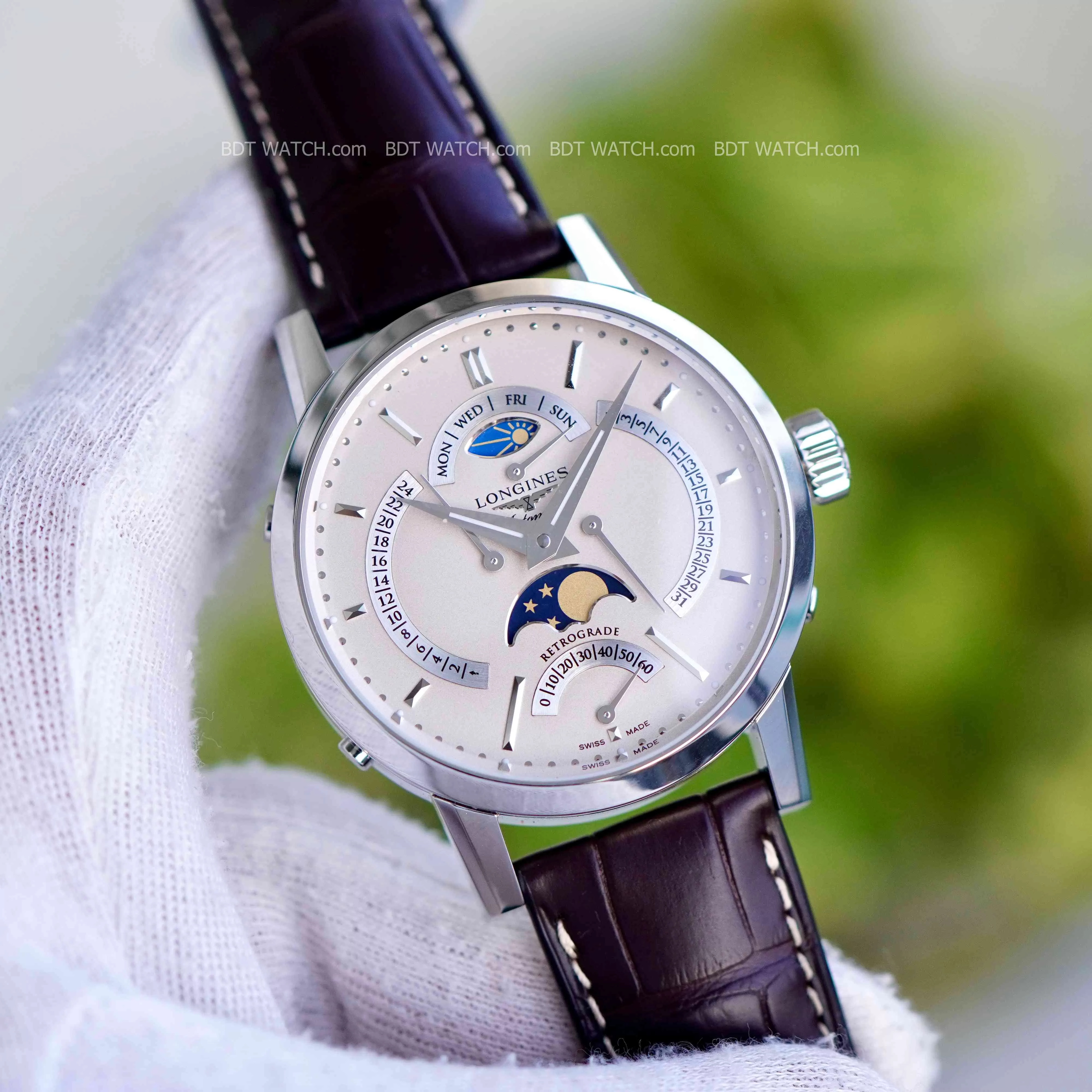 Đồng Hồ Longines Moonphase GMT L4.828.4.92.4 L48284924