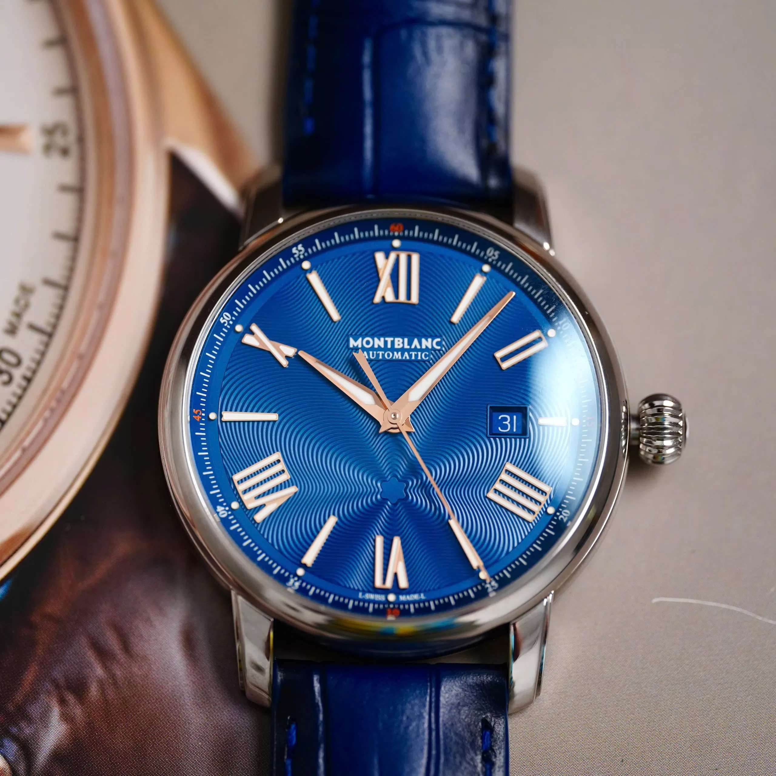 Đồng Hồ Montblanc Star Automatic Blue 130956