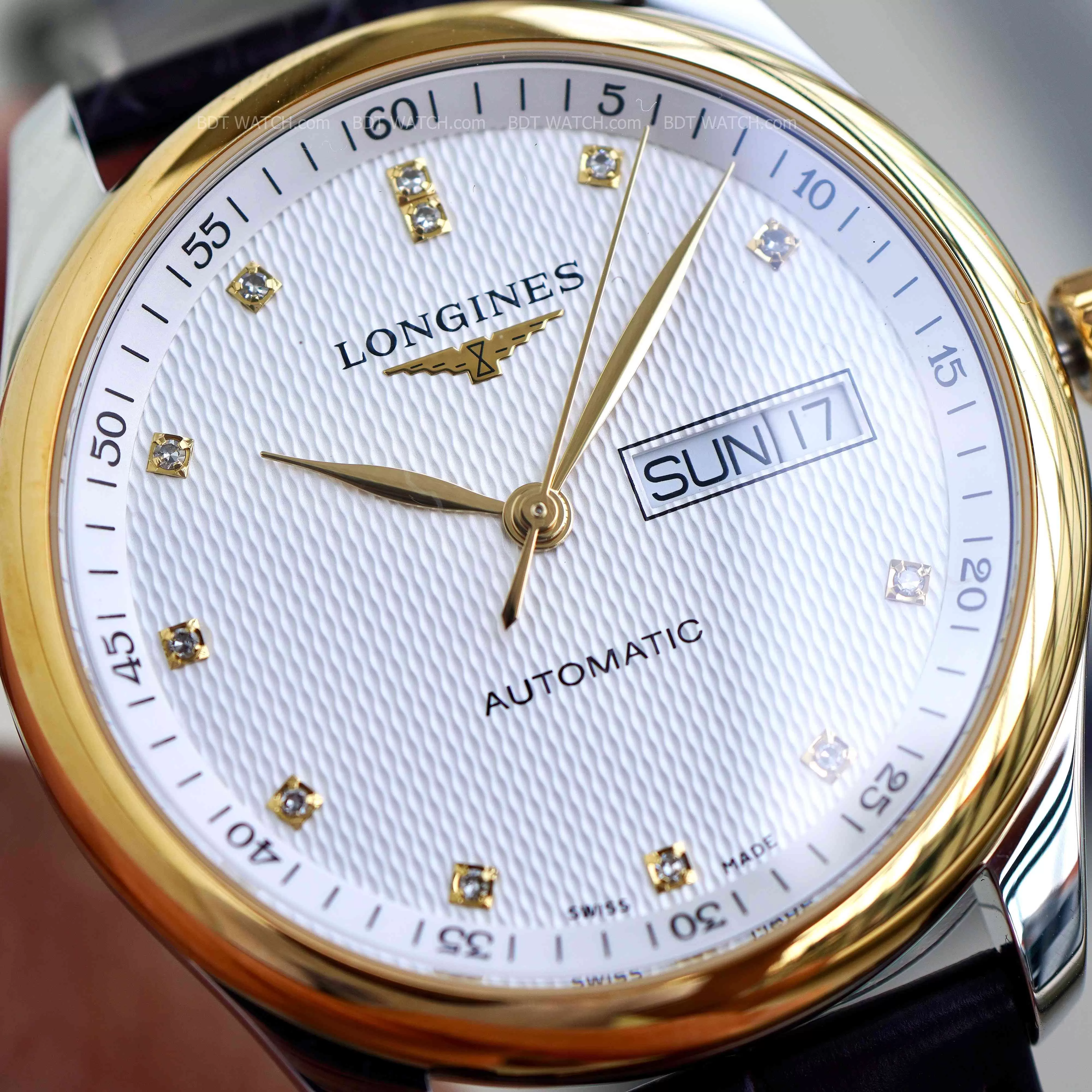 Đồng hồ Longines Master Kim Cương Vàng 18k L2.755.5.77.3 L27555773