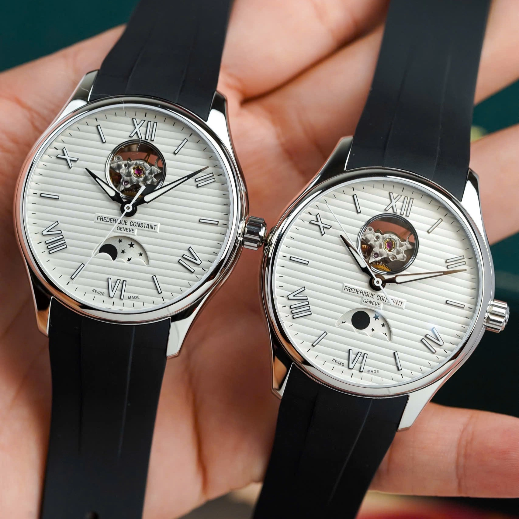 Đồng hồ Frederique Constant Moonphase Heart Beat FC-320SS5B6