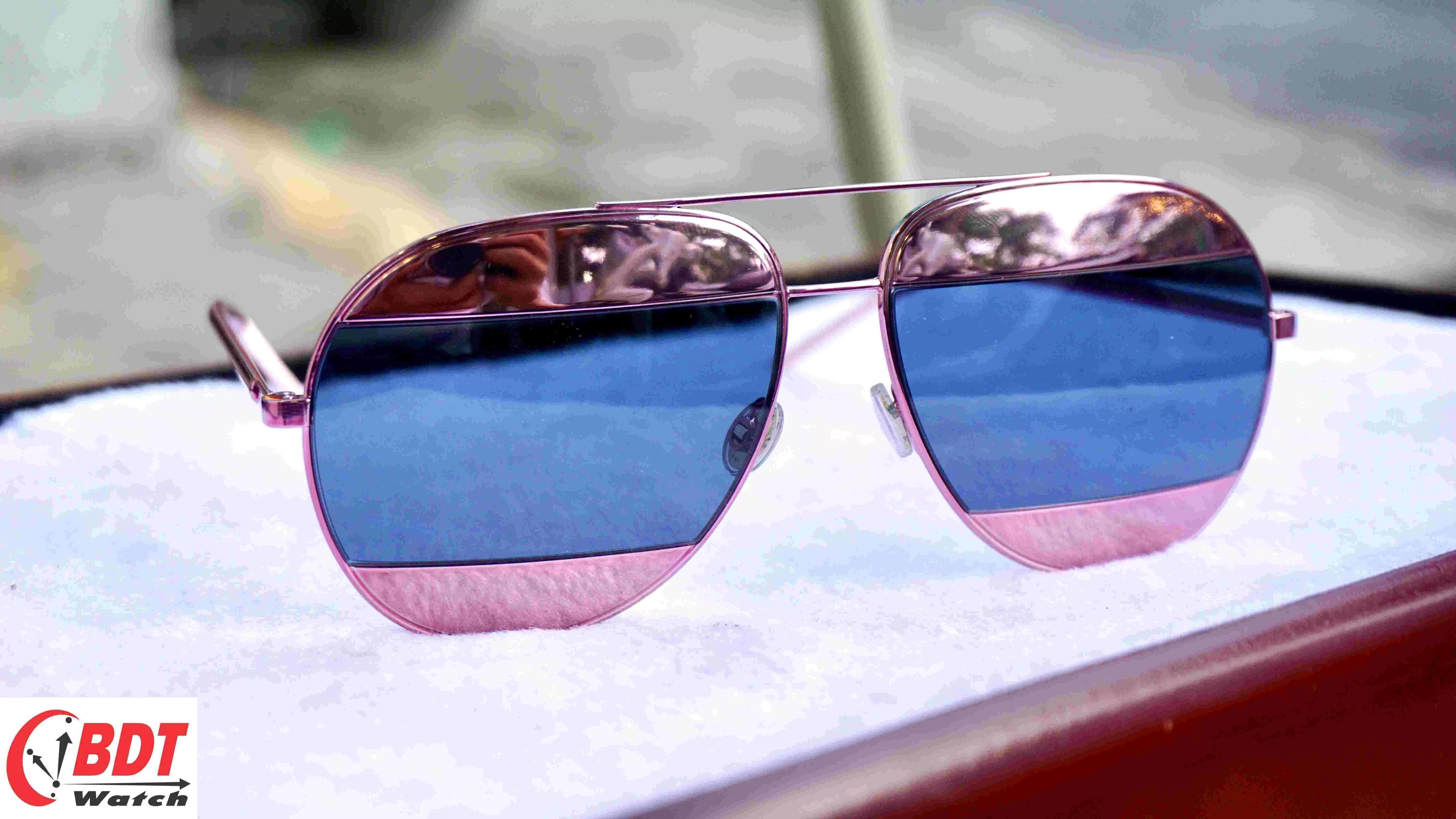 Mắt kính Dior Split Violet, Blue Mirror Aviator Unisex Sunglasses DIORSPLIT1 02T/8F 59