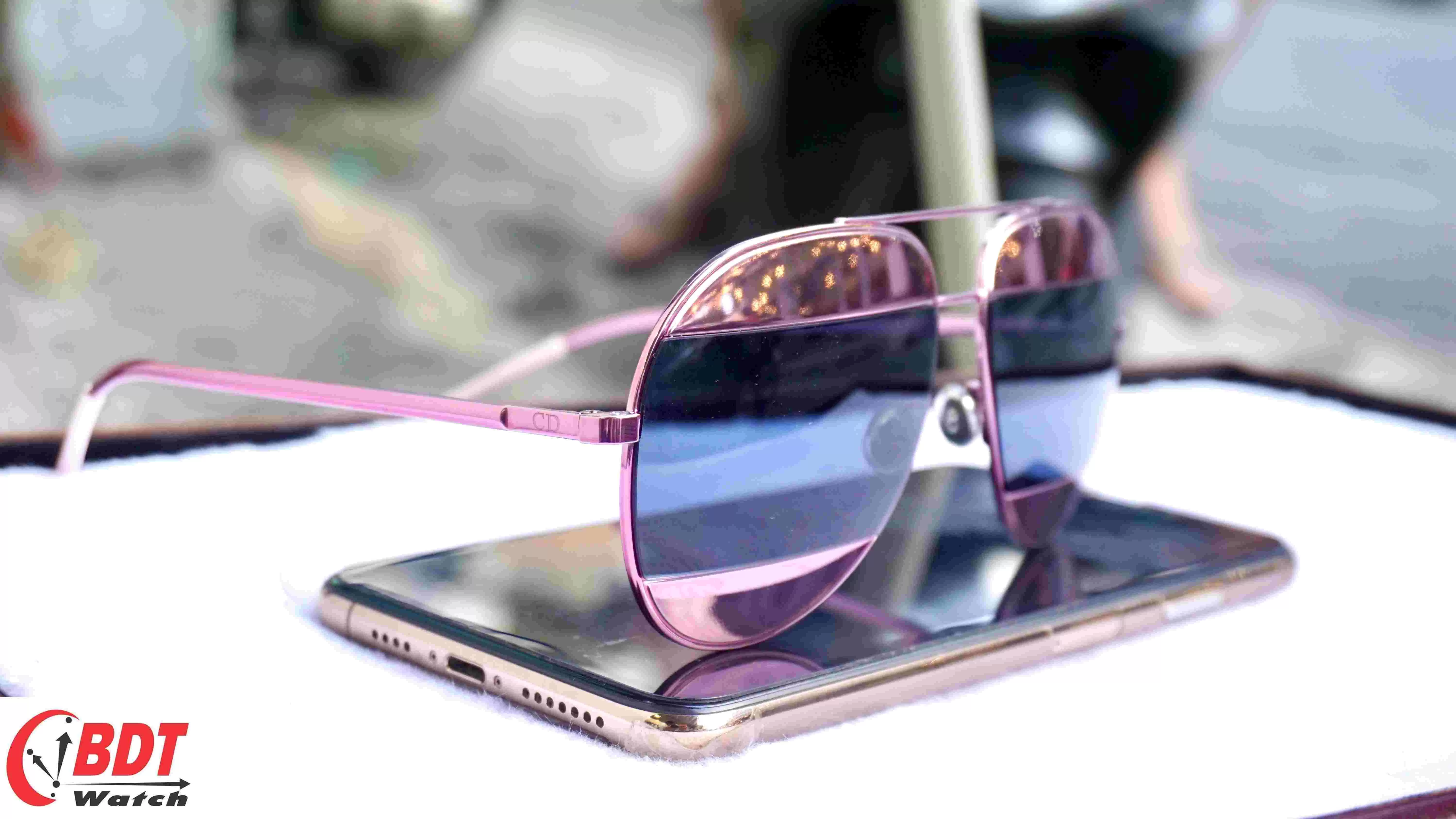 Mắt kính Dior Split Violet, Blue Mirror Aviator Unisex Sunglasses DIORSPLIT1 02T/8F 59