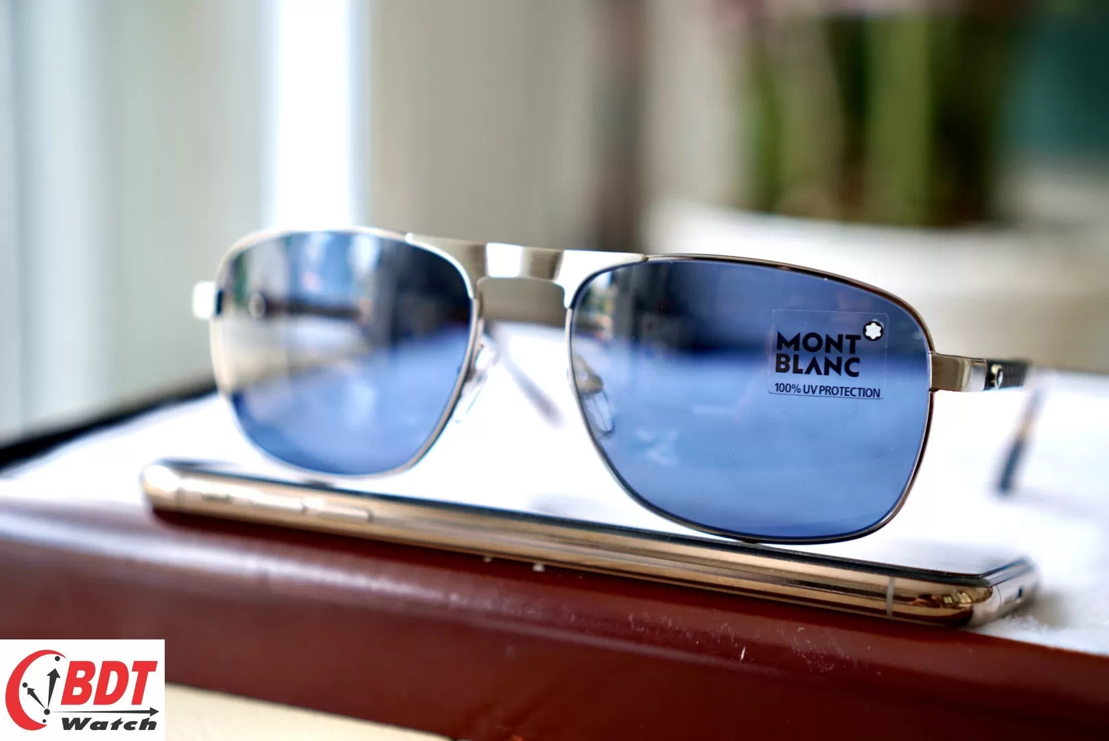 Mắt kính MONTBLANC Blue Aviator Men Sunglasses MB655S 12V 59