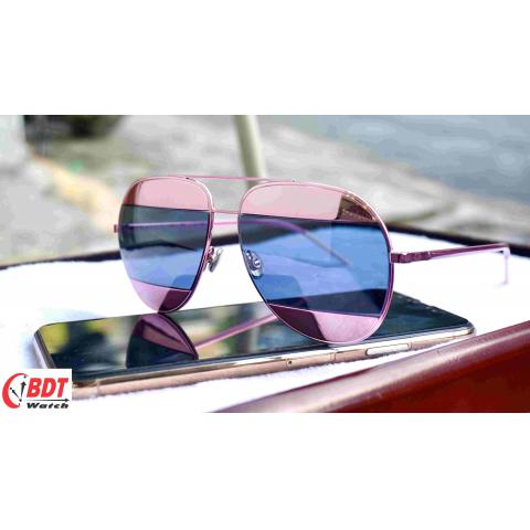 Mắt kính  Dior Split Violet, Blue Mirror Aviator Unisex Sunglasses DIORSPLIT1 02T/8F 59