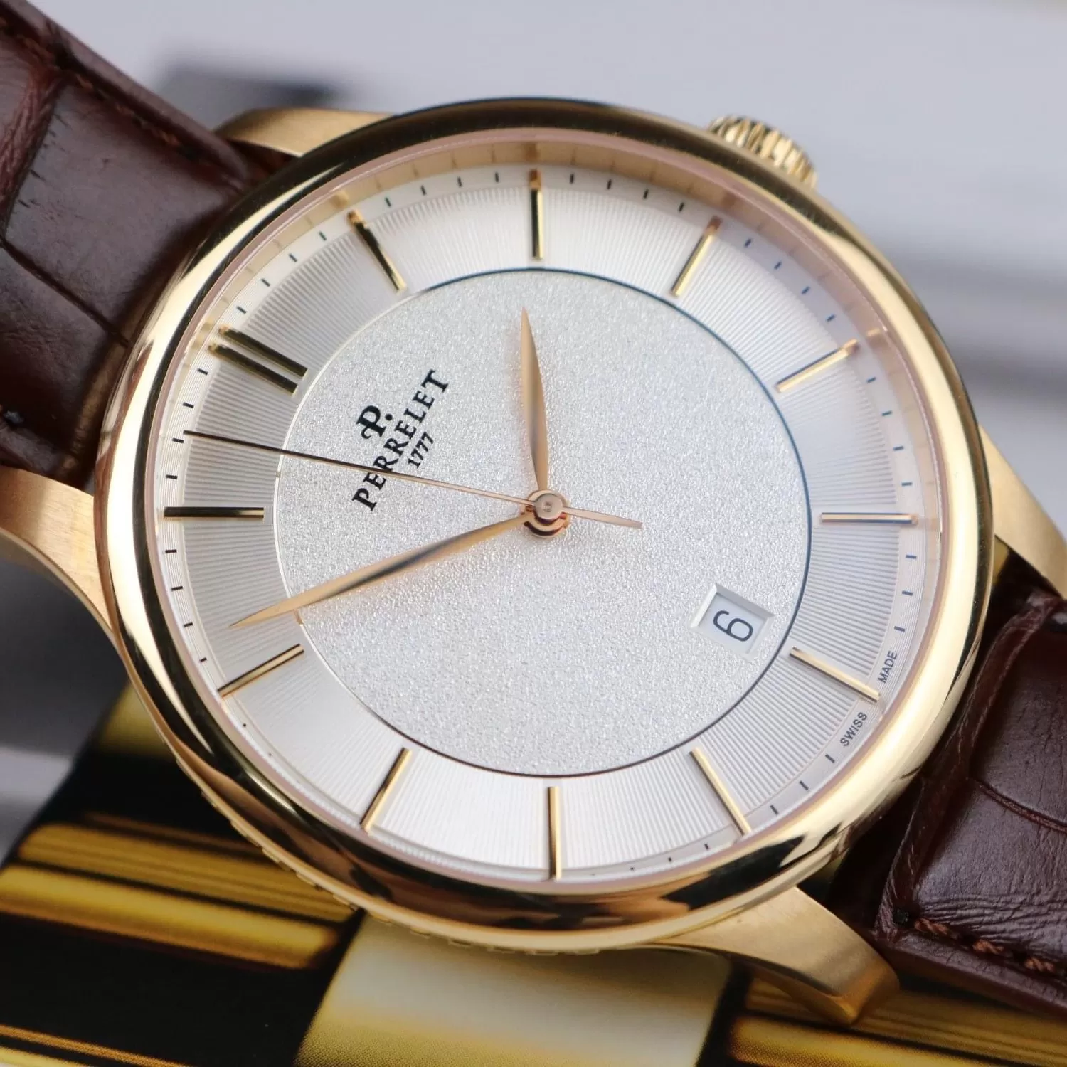 Đồng hồ Perrelet First Class Automatic Vàng 18k Gold A3044/1