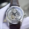 Đồng hồ Oris Artelier Skeleton Siver Leather 73476844051LS