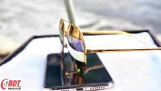 Mắt kính Dior Gold Orange Aviator Unisex Sunglasses DIORSPLIT1 1VT/SQ 59