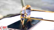 Mắt kính Dior Gold Orange Aviator Unisex Sunglasses DIORSPLIT1 1VT/SQ 59