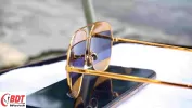 Mắt kính Dior Gold Orange Aviator Unisex Sunglasses DIORSPLIT1 1VT/SQ 59