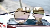 Mắt kính DIOR GOLD PIXEL BROWN AVIATOR UNISEX SUNGLASSES DIORSPLIT1 J5G/5V 59
