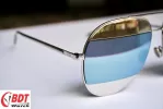 Mắt kính Dior Split Silver, Blue Mirror Aviator Unisex Sunglasses DIORSPLIT1 010/3J 59