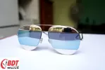 Mắt kính Dior Split Silver, Blue Mirror Aviator Unisex Sunglasses DIORSPLIT1 010/3J 59